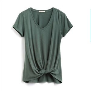 Thread 4 Thought dark green knot top